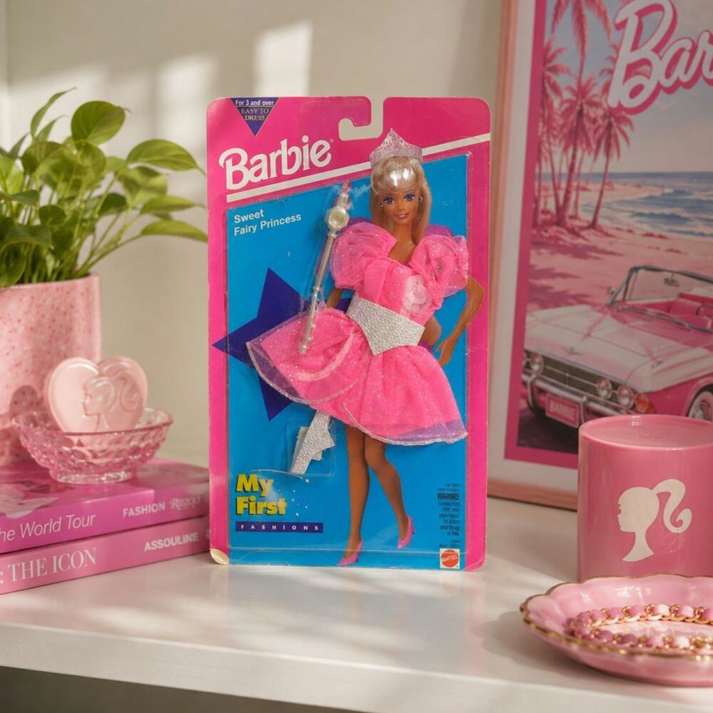 Vintage 1994 Barbie My First Fashions “Sweet Fairy Princess” Pink Dress NRFP